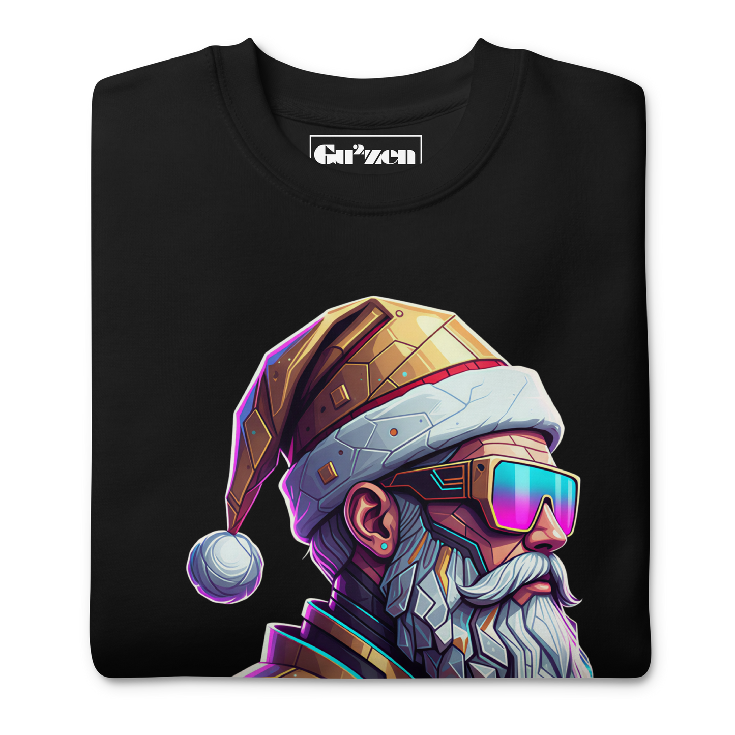 Cyber Santa Christmas Sweatshirt – Unisex Crewneck for Holiday Parties & Gifts