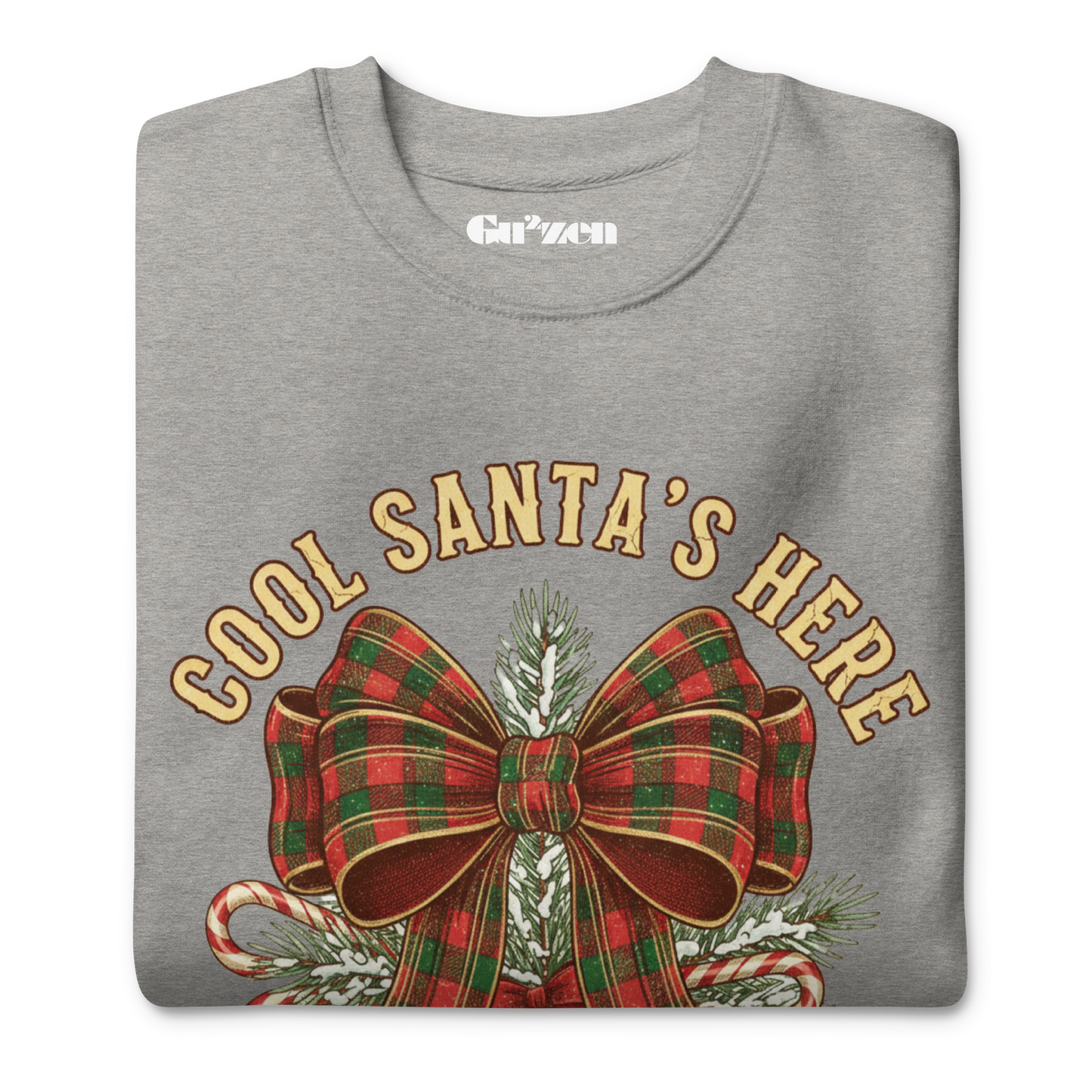 Vintage Plaid Bow Christmas Sweatshirt – Party, Gift & Secret Santa
