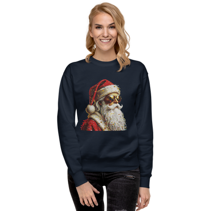 Cool Santa Sunglasses Sweatshirt – Unisex Christmas Crewneck