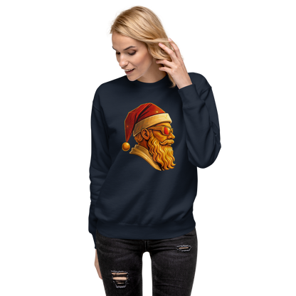 Cool Santa Christmas Sweatshirt – Unisex Crewneck for Holiday Parties & Gift