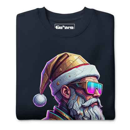 Cyber Santa Christmas Sweatshirt – Unisex Crewneck for Holiday Parties & Gifts