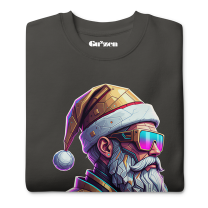 Cyber Santa Christmas Sweatshirt – Unisex Crewneck for Holiday Parties & Gifts