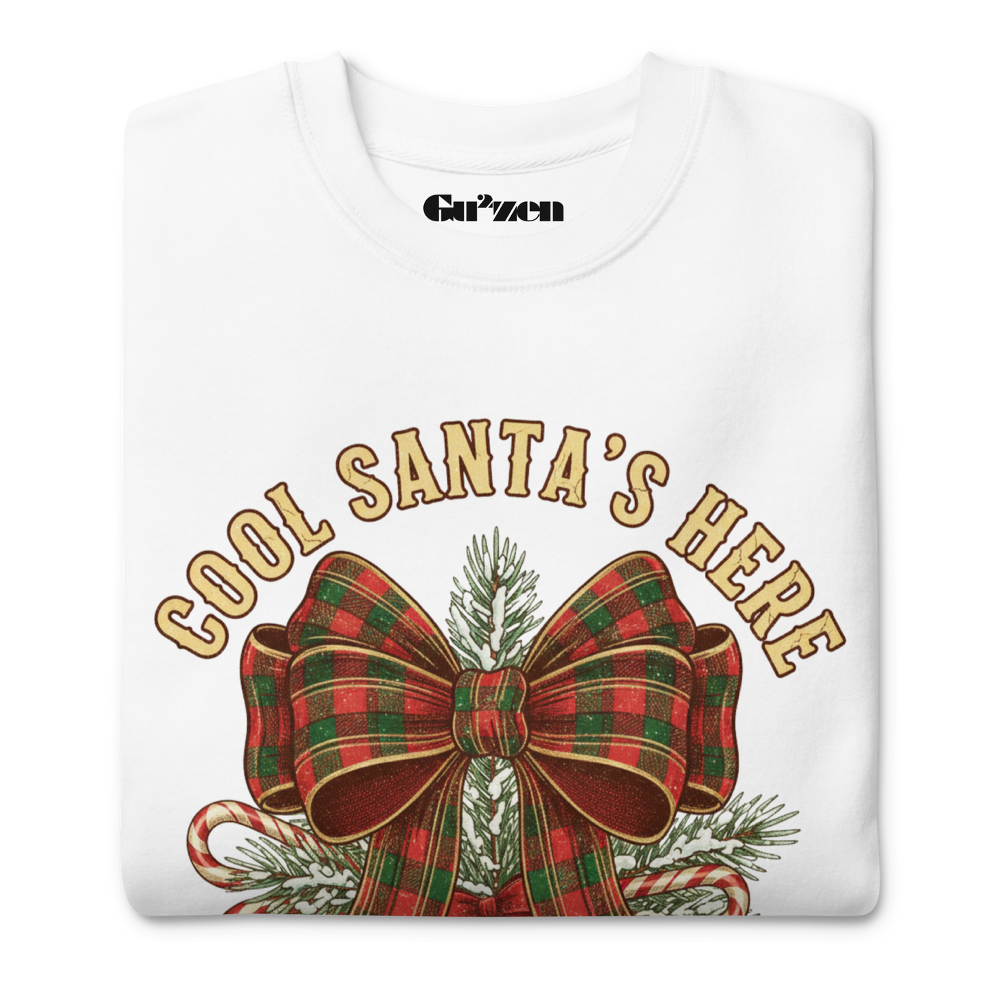 Vintage Plaid Bow Christmas Sweatshirt – Party, Gift & Secret Santa