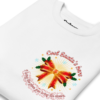 Glowing Mistletoe Bow Christmas Sweatshirt – Snug & Festive