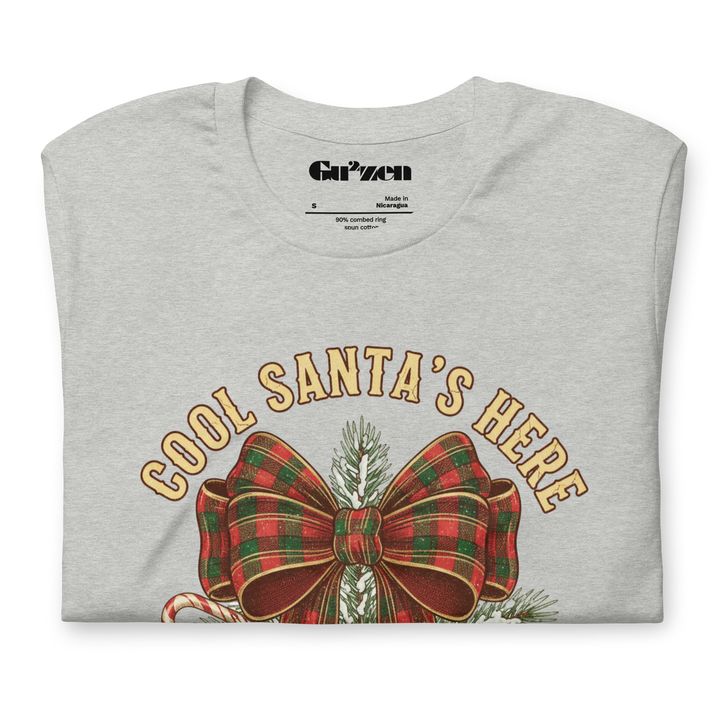 Plaid Bow Christmas Tee – Party Perfect, Gift & Secret Santa