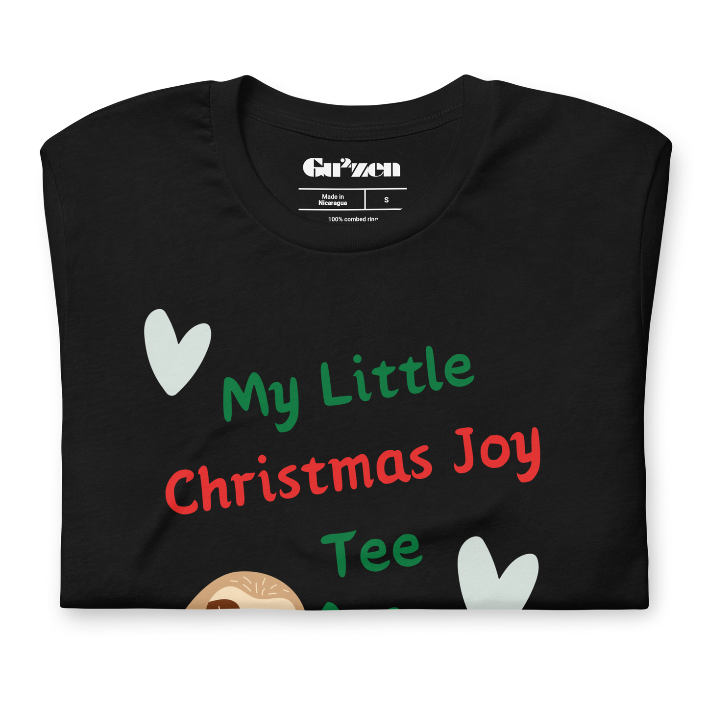 Sloth & Gifts Christmas Tee – Party Selfies & Secret Santa